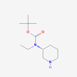 molecular formula C12H24N2O2 B2808227 Ethyl-(R)-piperidin-3-yl-carbamic acid tert-butyl ester CAS No. 1196506-95-2