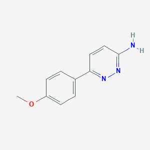 molecular formula C11H11N3O B028083 6-(4-Methoxyphenyl)pyridazin-3-amine CAS No. 4776-87-8
