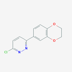 molecular formula C12H9ClN2O2 B2808301 3-氯-6-(2,3-二氢-1,4-苯并二噁烷-6-基)吡啶并[1,2-c][1,3]噻嗪 CAS No. 878710-85-1