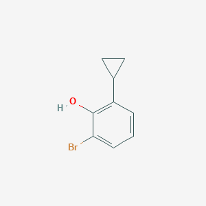 molecular formula C9H9BrO B2808328 2-Bromo-6-cyclopropylphenol CAS No. 911817-98-6