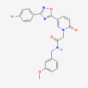 2-(5-(3-(4-bromophenyl)-1,2,4-oxadiazol-5-yl)-2-oxopyridin-1(2H)-yl)-N-(3-methoxybenzyl)acetamide