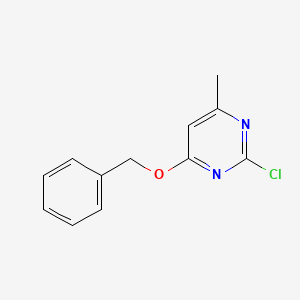 B2808347 4-(Benzyloxy)-2-chloro-6-methylpyrimidine CAS No. 1247199-34-3