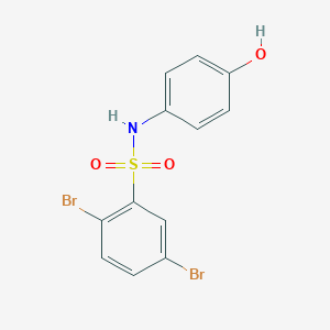 2,5-dibromo-N-(4-hydroxyphenyl)benzenesulfonamide