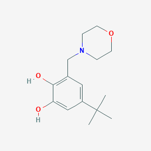 molecular formula C15H23NO3 B2808358 5-(叔丁基)-3-(吗啉甲基)苯-1,2-二酚 CAS No. 25825-31-4