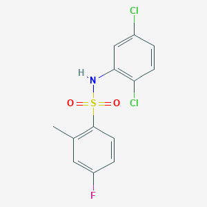 N-(2,5-dichlorophenyl)-4-fluoro-2-methylbenzenesulfonamide