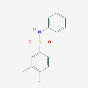 4-fluoro-3-methyl-N-(2-methylphenyl)benzenesulfonamide