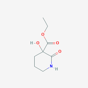 molecular formula C8H13NO4 B2808445 Ethyl 3-hydroxy-2-oxopiperidine-3-carboxylate CAS No. 1072071-42-1