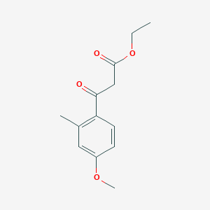 molecular formula C13H16O4 B2808452 Ethyl (4-methoxy-2-methylbenzoyl)acetate CAS No. 1260862-76-7