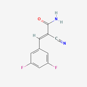 (2E)-2-cyano-3-(3,5-difluorophenyl)prop-2-enamide