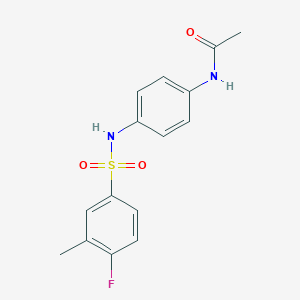 N-(4-{[(4-fluoro-3-methylphenyl)sulfonyl]amino}phenyl)acetamide