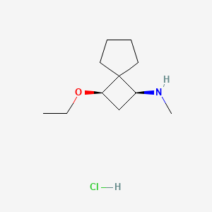 (1S,3R)-3-Ethoxy-N-methylspiro[3.4]octan-1-amine;hydrochloride