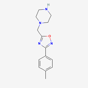1-{[3-(4-Methylphenyl)-1,2,4-oxadiazol-5-yl]methyl}piperazine