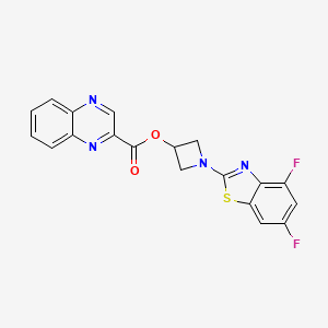1-(4,6-Difluorobenzo[d]thiazol-2-yl)azetidin-3-yl quinoxaline-2-carboxylate