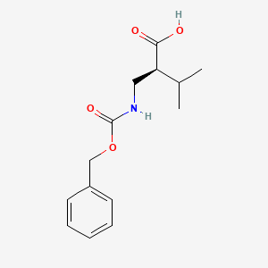 (S)-2-((((Benzyloxy)carbonyl)amino)methyl)-3-methylbutanoic acid
