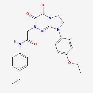 2-(8-(4-ethoxyphenyl)-3,4-dioxo-3,4,7,8-tetrahydroimidazo[2,1-c][1,2,4]triazin-2(6H)-yl)-N-(4-ethylphenyl)acetamide
