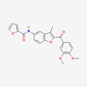N-{2-[(3,4-dimethoxyphenyl)carbonyl]-3-methyl-1-benzofuran-5-yl}furan-2-carboxamide