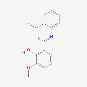 2-{(E)-[(2-ethylphenyl)imino]methyl}-6-methoxyphenol