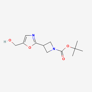Tert-butyl 3-[5-(hydroxymethyl)-1,3-oxazol-2-yl]azetidine-1-carboxylate