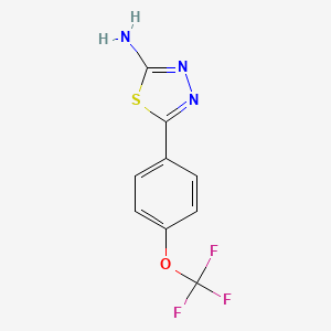 5-[4-(Trifluoromethoxy)phenyl]-1,3,4-thiadiazol-2-amine