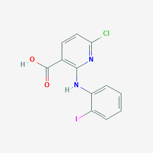 6-Chloro-2-(2-iodoanilino)pyridine-3-carboxylic acid
