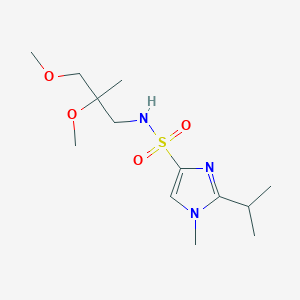 N-(2,3-dimethoxy-2-methylpropyl)-1-methyl-2-(propan-2-yl)-1H-imidazole-4-sulfonamide