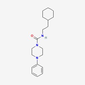 molecular formula C19H29N3O B2808566 N-(2-cyclohexylethyl)-4-phenylpiperazine-1-carboxamide CAS No. 915889-69-9