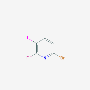 molecular formula C5H2BrFIN B2808578 6-Bromo-2-fluoro-3-iodopyridine CAS No. 1599474-54-0