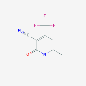 1,6-Dimethyl-2-oxo-4-(trifluoromethyl)-1,2-dihydro-3-pyridinecarbonitrile