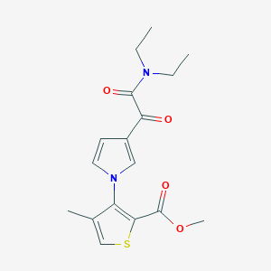 methyl 3-{3-[2-(diethylamino)-2-oxoacetyl]-1H-pyrrol-1-yl}-4-methyl-2-thiophenecarboxylate
