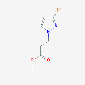 molecular formula C7H9BrN2O2 B2808598 methyl 3-(3-bromo-1H-pyrazol-1-yl)propanoate CAS No. 1855890-47-9