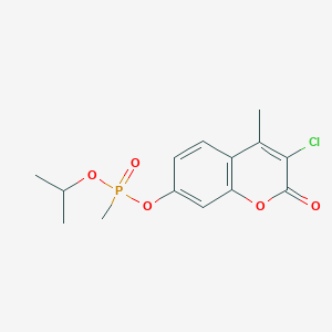 molecular formula C14H16ClO5P B2808602 3-chloro-4-methyl-2-oxo-2H-chromen-7-yl isopropyl methylphosphonate CAS No. 875577-95-0