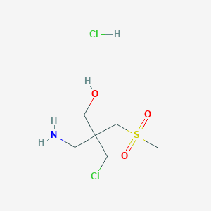 3-Amino-2-(chloromethyl)-2-(methanesulfonylmethyl)propan-1-ol hydrochloride