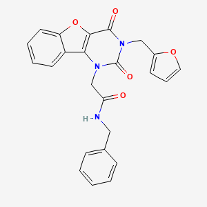 N-benzyl-2-(3-(furan-2-ylmethyl)-2,4-dioxo-3,4-dihydrobenzofuro[3,2-d]pyrimidin-1(2H)-yl)acetamide