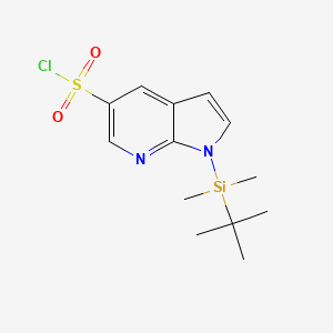 1-[Tert-butyl(dimethyl)silyl]pyrrolo[2,3-b]pyridine-5-sulfonyl chloride