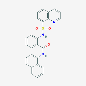 N-1-naphthyl-2-[(8-quinolinylsulfonyl)amino]benzamide