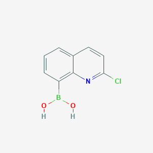 molecular formula C9H7BClNO2 B2808641 2-氯喹啉-8-硼酸 CAS No. 2377611-57-7