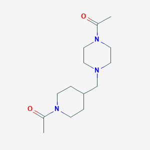 molecular formula C14H25N3O2 B2808691 1-(4-((4-Acetylpiperazin-1-yl)methyl)piperidin-1-yl)ethanone CAS No. 2034367-10-5