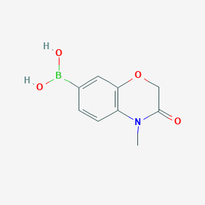 molecular formula C9H10BNO4 B2808696 4-甲基-3-氧代-3,4-二氢-2H-苯并[b][1,4]噁嗪-7-硼酸 CAS No. 1515875-37-2