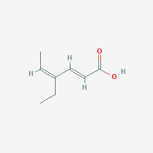 molecular formula C8H12O2 B2808708 4-Ethylhexa-2,4-dienoic acid CAS No. 53380-18-0