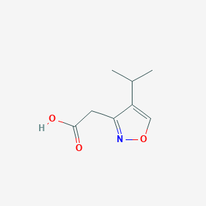 2-(4-Propan-2-yl-1,2-oxazol-3-yl)acetic acid