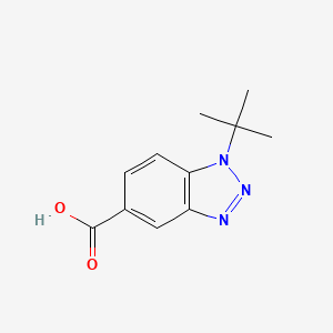 molecular formula C11H13N3O2 B2808728 1-tert-Butyl-1,2,3-benzotriazole-5-carboxylic acid CAS No. 691363-24-3