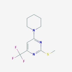 2-(Methylsulfanyl)-4-piperidino-6-(trifluoromethyl)pyrimidine