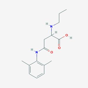 4-(2,6-Dimethylanilino)-4-oxo-2-(propylamino)butanoic acid