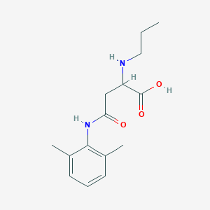 molecular formula C15H22N2O3 B2808752 4-(2,6-Dimethylanilino)-4-oxo-2-(propylamino)butanoic acid CAS No. 1031353-07-7