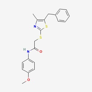 2-[(5-benzyl-4-methyl-1,3-thiazol-2-yl)sulfanyl]-N-(4-methoxyphenyl)acetamide