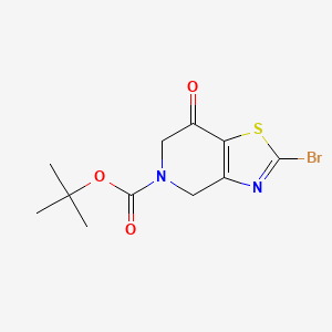 molecular formula C11H13BrN2O3S B2808795 tert-Butyl 2-bromo-7-oxo-6,7-dihydrothiazolo[4,5-c]pyridine-5(4H)-carboxylate CAS No. 1822861-49-3