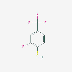 molecular formula C7H4F4S B2808801 2-Fluoro-4-(trifluoromethyl)benzenethiol CAS No. 124962-91-0
