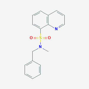molecular formula C17H16N2O2S B280881 N-benzyl-N-methyl-8-quinolinesulfonamide 