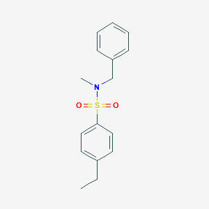 molecular formula C16H19NO2S B280883 N-benzyl-4-ethyl-N-methylbenzenesulfonamide 