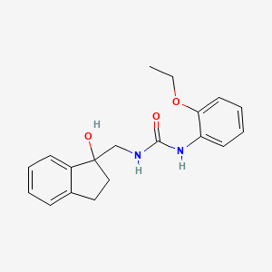 molecular formula C19H22N2O3 B2808840 1-(2-ethoxyphenyl)-3-((1-hydroxy-2,3-dihydro-1H-inden-1-yl)methyl)urea CAS No. 1396677-26-1